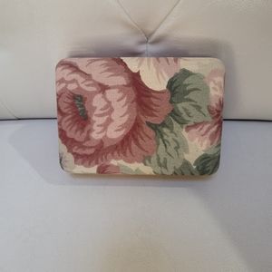 Vintage Tapestry Travel Jewelry Box